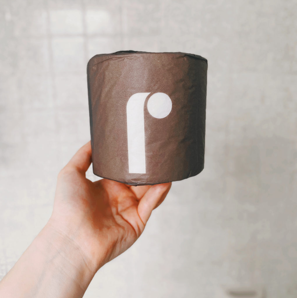 Reel bamboo toilet paper. Sustainable eco-friendly toilet paper